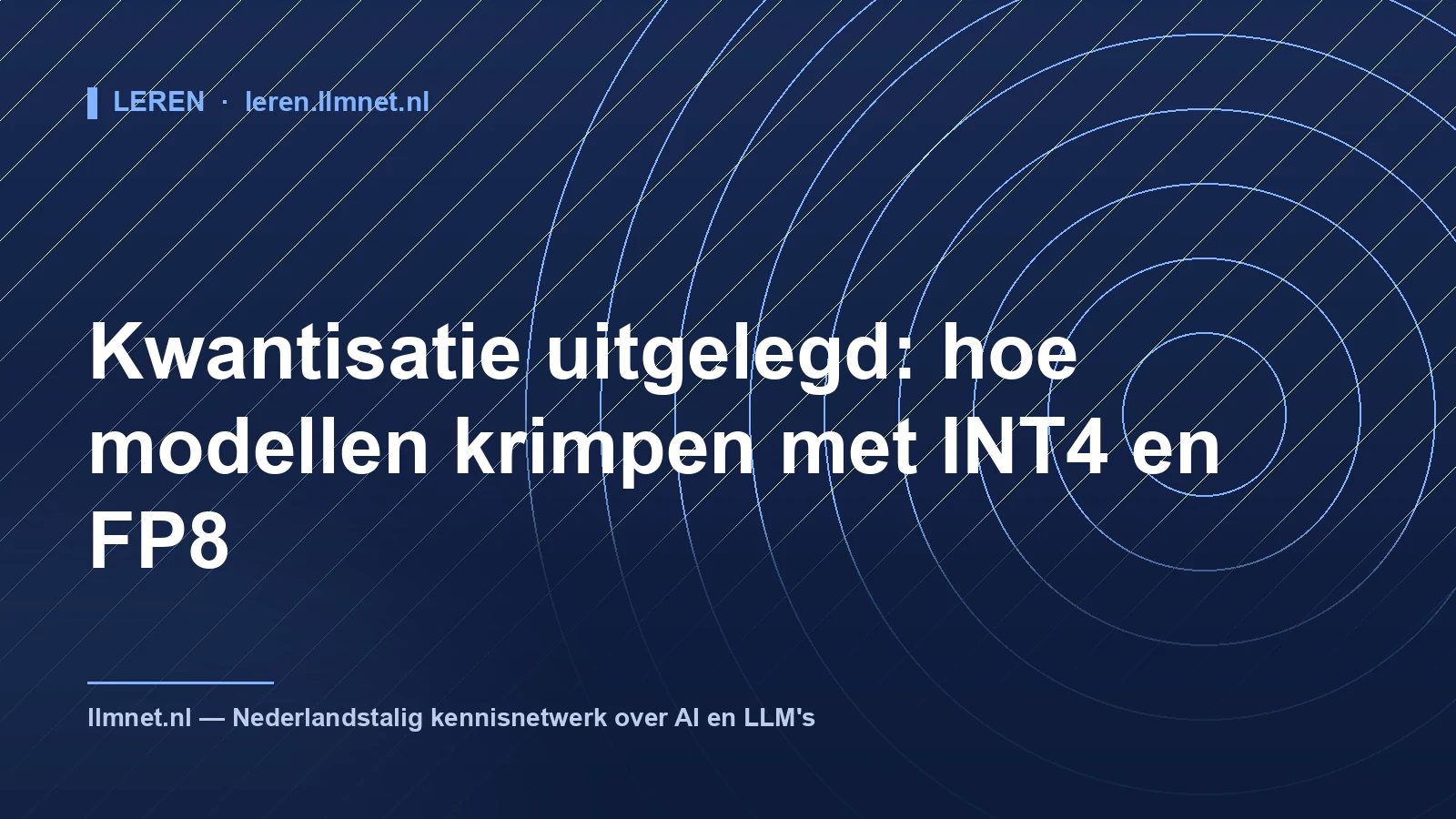 Kwantisatie uitgelegd: INT4, FP8 en modelcompressie