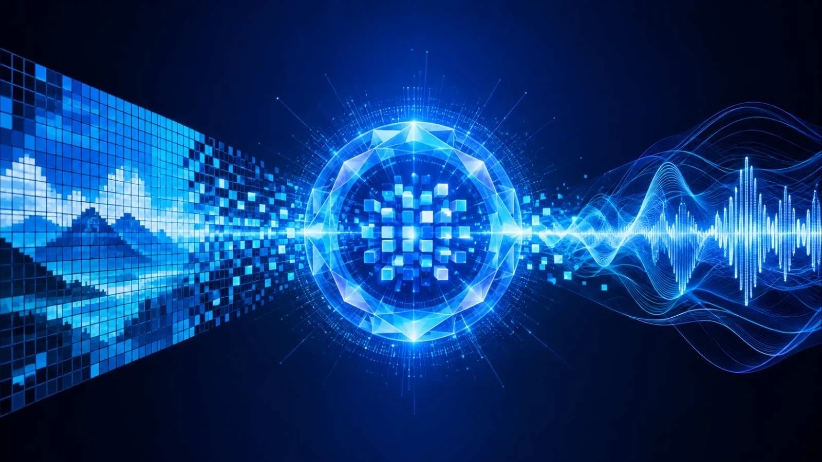 Illustratie: Multimodale tokenisatie van beelden en audio uitgelegd