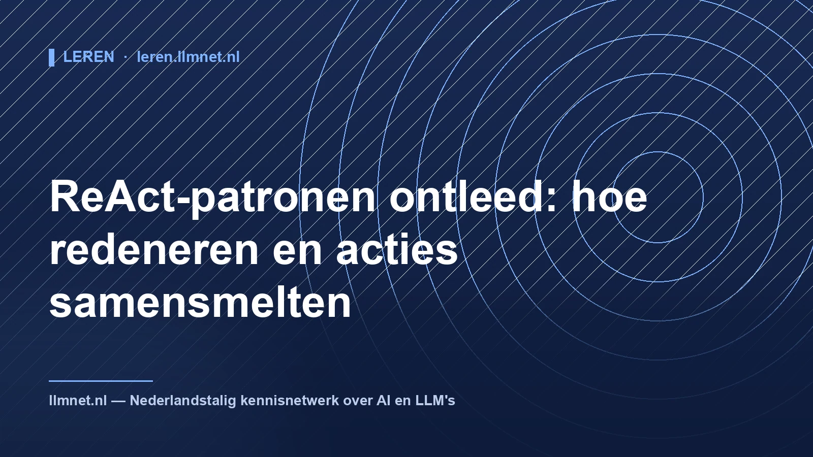 ReAct-patronen ontleed: redeneren en actie